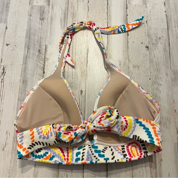 Victoria’s Secret bikini halter abstract floral large - Picture 3 of 5